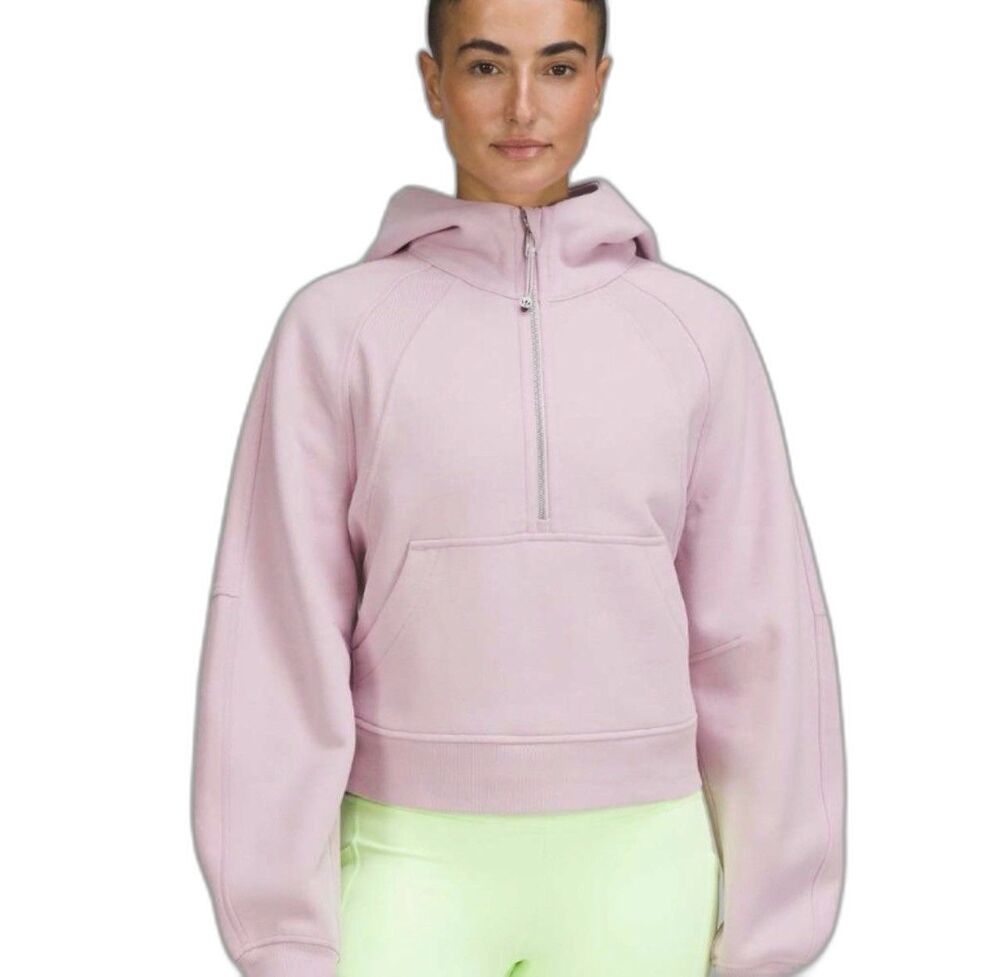 Lululemon Scuba Oversized Half-Zip Hoodie Strawberry Milkshake Size XS/S